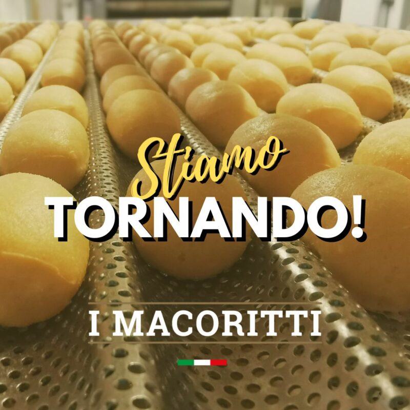 I Macoritti stanno tornando, friabili e golosi come sempre! 
Puoi ordinare già ora i tuoi mini grissini preferiti sul nostro sito, la settimana pross...