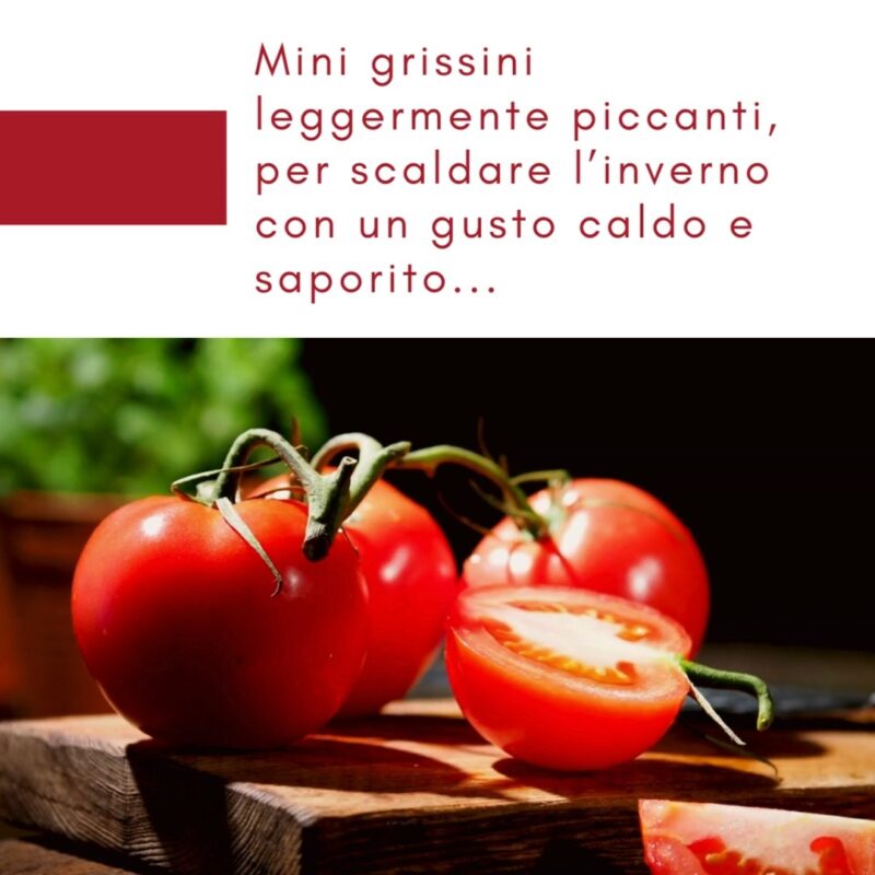 Scopri I Macoritti al pomodoro, mini grissini leggermente piccanti dal gusto caldo e avvolgente, perfetti per i tuoi aperitivi invernali! 
Con pomodor...